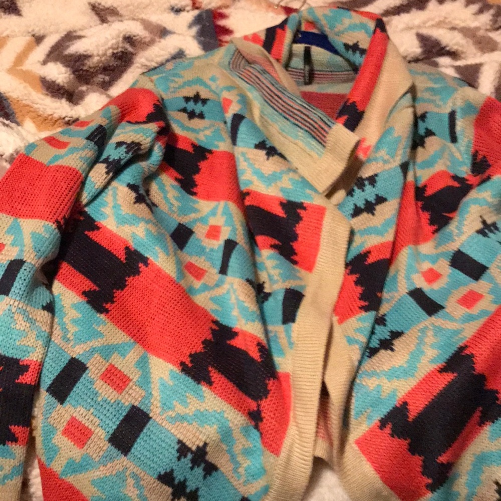 Aztec western style sweater
